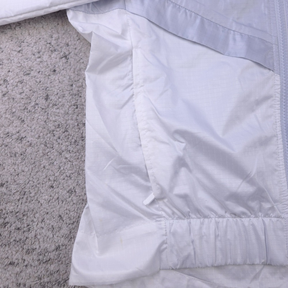 Nike Sportswear Jacket Womens Small Lightweight‎ Windrunner Ripstop White Gray - Picture 7 of 12